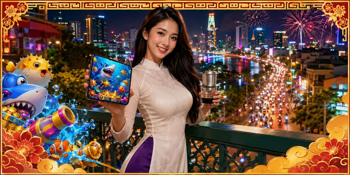 Người dùng TP.HCM chơi bắn cá trực tuyến tại quán cà phê